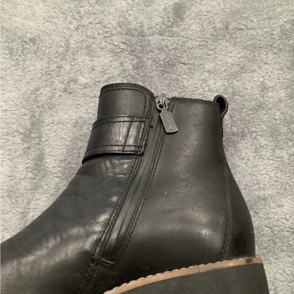 BLONDO Dahlia Black Nubuck Leather Waterproof Bootie Women's Size 8M - Picture 8 of 9